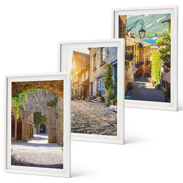 Composição de quadros moderna Ruas de pedra encantadoras
