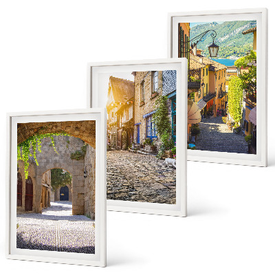 Composição de quadros moderna Ruas de pedra encantadoras