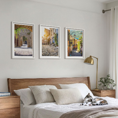 Composição de quadros moderna Ruas de pedra encantadoras