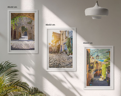 Composição de quadros moderna Ruas de pedra encantadoras