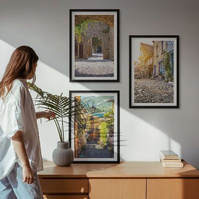 Composição de quadros moderna Ruas de pedra encantadoras