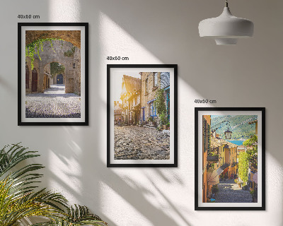 Composição de quadros moderna Ruas de pedra encantadoras