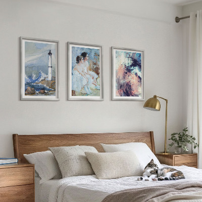 Conjunto de quadros para sala de estar Dançarina abstrata do farol