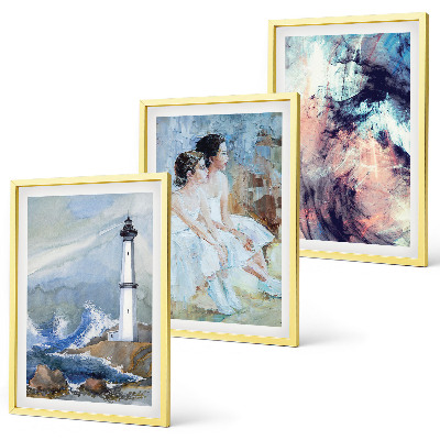 Conjunto de quadros para sala de estar Dançarina abstrata do farol