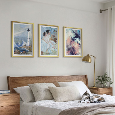 Conjunto de quadros para sala de estar Dançarina abstrata do farol