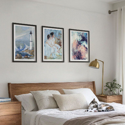 Conjunto de quadros para sala de estar Dançarina abstrata do farol