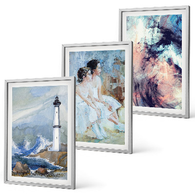 Conjunto de quadros para sala de estar Dançarina abstrata do farol