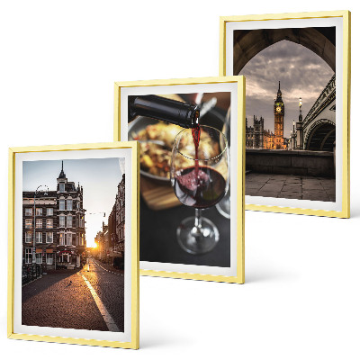 Conjunto de quadros para sala de estar Imagens de comida urbana em Londres