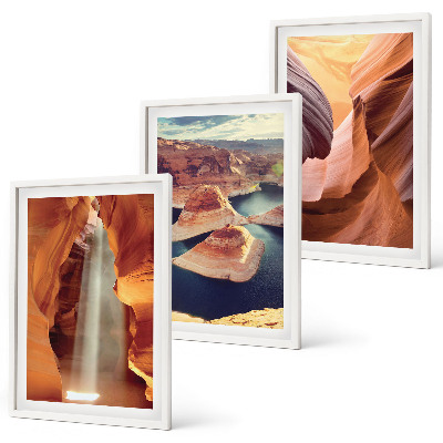 Composição de quadros moderna Cachoeira no desfiladeiro do cânion