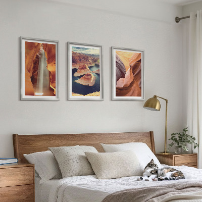 Composição de quadros moderna Cachoeira no desfiladeiro do cânion