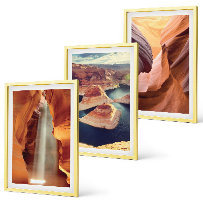 Composição de quadros moderna Cachoeira no desfiladeiro do cânion