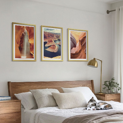 Composição de quadros moderna Cachoeira no desfiladeiro do cânion