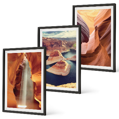 Composição de quadros moderna Cachoeira no desfiladeiro do cânion