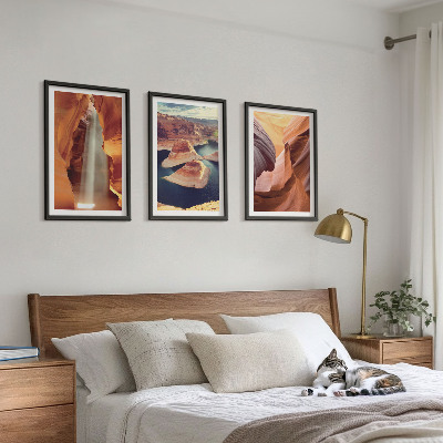 Composição de quadros moderna Cachoeira no desfiladeiro do cânion
