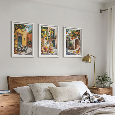 Composição de quadros moderna Frutas cítricas no jardim