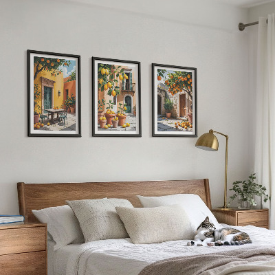 Composição de quadros moderna Frutas cítricas no jardim
