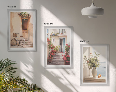 Composição de quadros moderna Ruas encantadoras à beira-mar