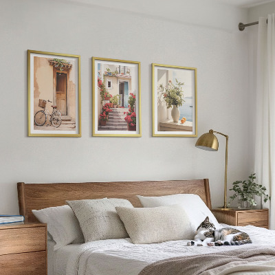 Composição de quadros moderna Ruas encantadoras à beira-mar