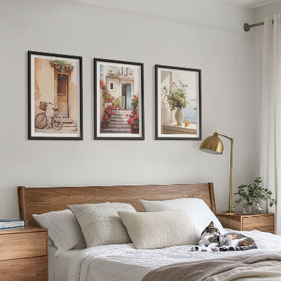 Composição de quadros moderna Ruas encantadoras à beira-mar