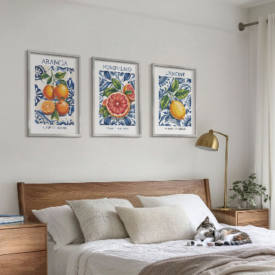 Composição de quadros moderna Cartazes de moda cítrica italiana