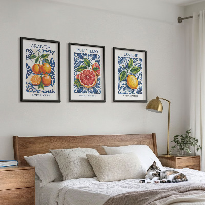 Composição de quadros moderna Cartazes de moda cítrica italiana