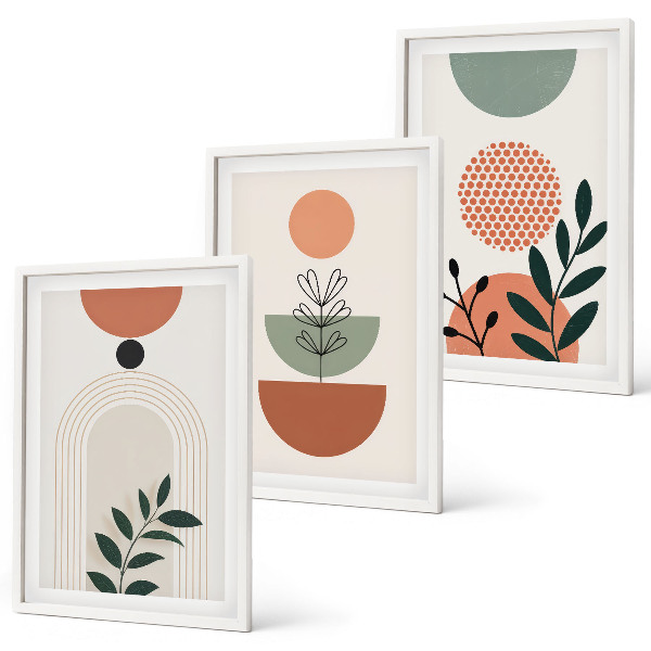 Composição de quadros moderna Motivos vegetais modernos