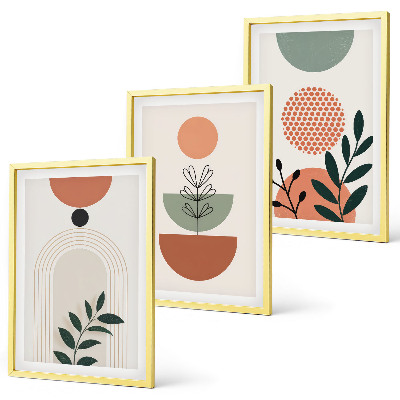 Composição de quadros moderna Motivos vegetais modernos