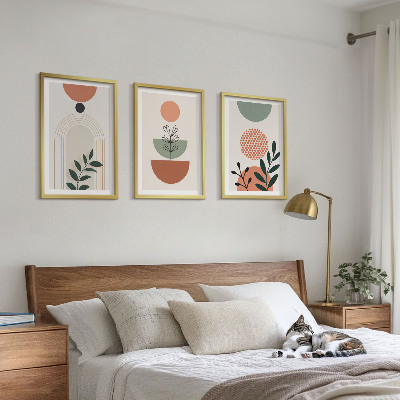 Composição de quadros moderna Motivos vegetais modernos