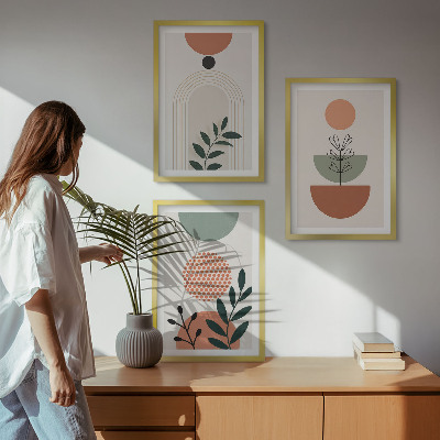 Composição de quadros moderna Motivos vegetais modernos