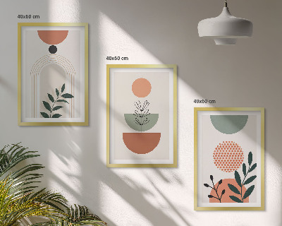 Composição de quadros moderna Motivos vegetais modernos
