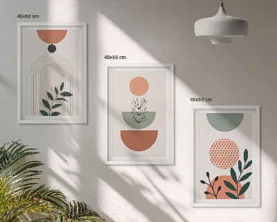Composição de quadros moderna Motivos vegetais modernos