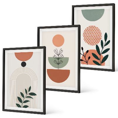 Composição de quadros moderna Motivos vegetais modernos