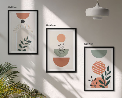 Composição de quadros moderna Motivos vegetais modernos