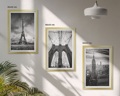 Composição de quadros moderna Torres de ponte monocromáticas