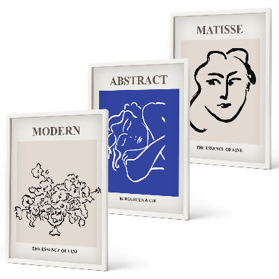 Composição de quadros moderna Os cartazes modernos de Matisse