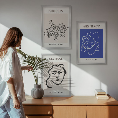 Composição de quadros moderna Os cartazes modernos de Matisse