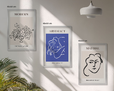 Composição de quadros moderna Os cartazes modernos de Matisse