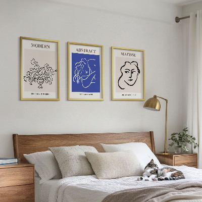 Composição de quadros moderna Os cartazes modernos de Matisse