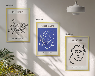 Composição de quadros moderna Os cartazes modernos de Matisse