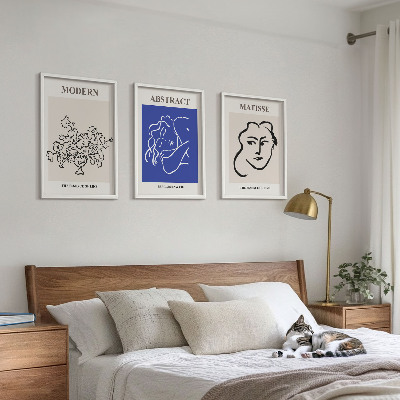 Composição de quadros moderna Os cartazes modernos de Matisse