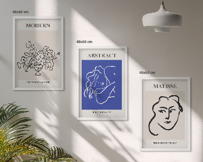 Composição de quadros moderna Os cartazes modernos de Matisse