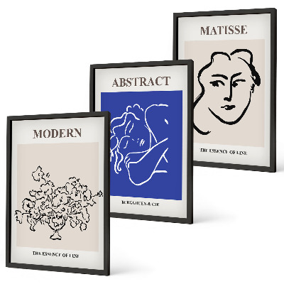Composição de quadros moderna Os cartazes modernos de Matisse