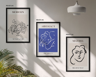 Composição de quadros moderna Os cartazes modernos de Matisse