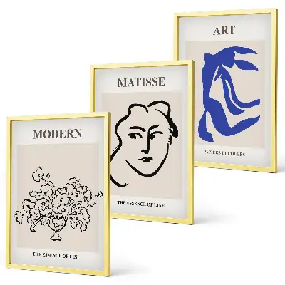 Composição de quadros moderna com pôsteres abstratos minimalistas