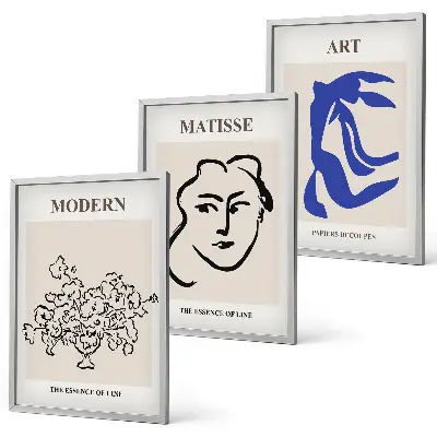 Composição de quadros moderna com pôsteres abstratos minimalistas