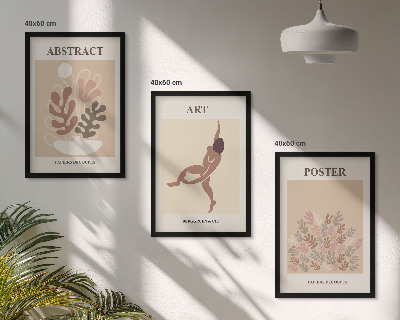 Conjunto de quadros para sala de estar As composições elegantes de Matisse