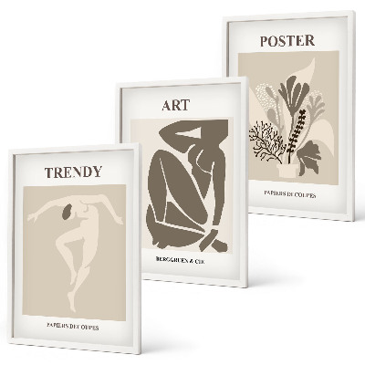Composição de quadros moderna Figuras de plantas de Matisse