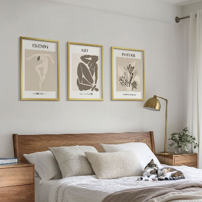 Composição de quadros moderna Figuras de plantas de Matisse