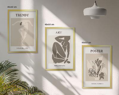 Composição de quadros moderna Figuras de plantas de Matisse
