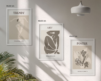 Composição de quadros moderna Figuras de plantas de Matisse